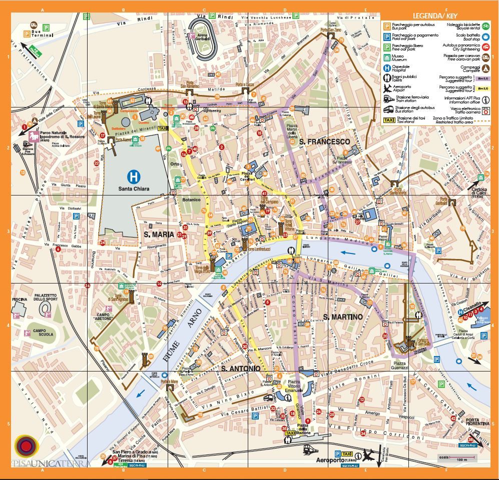 Pisa come arrivare e come spostarsi